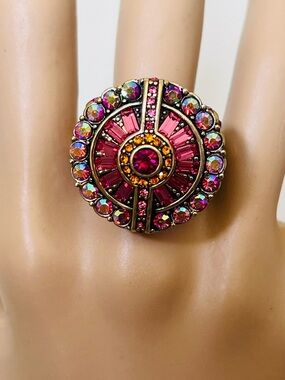 Heidi Daus SIZE 8 Statement Ring 🆕 “Guilty Pleasure” in black ring box